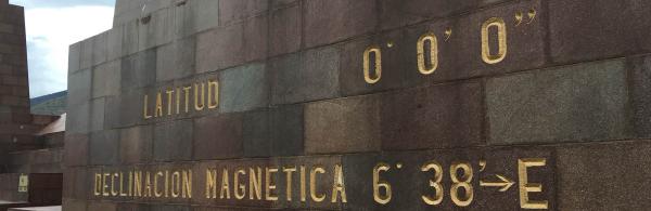 Close-up of the Middle of the World Monument