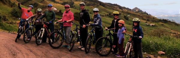 Mountain biking in Ecuador