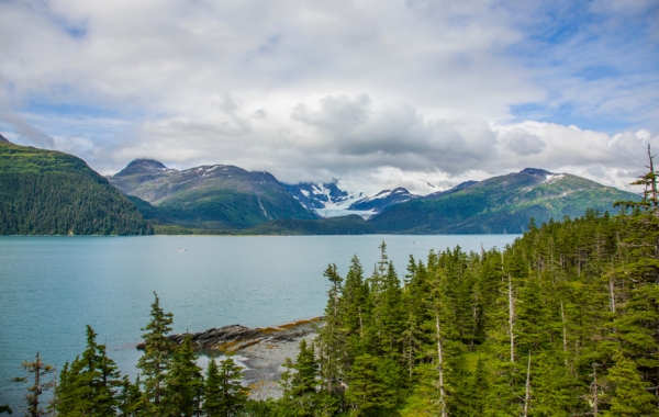 Views of Prince William Sound in Alaska