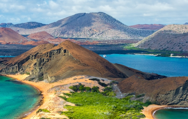 Views from Bartolomé Island in the Galápagos archipelago