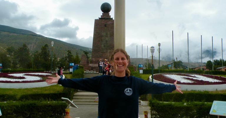 Sharon on the equator