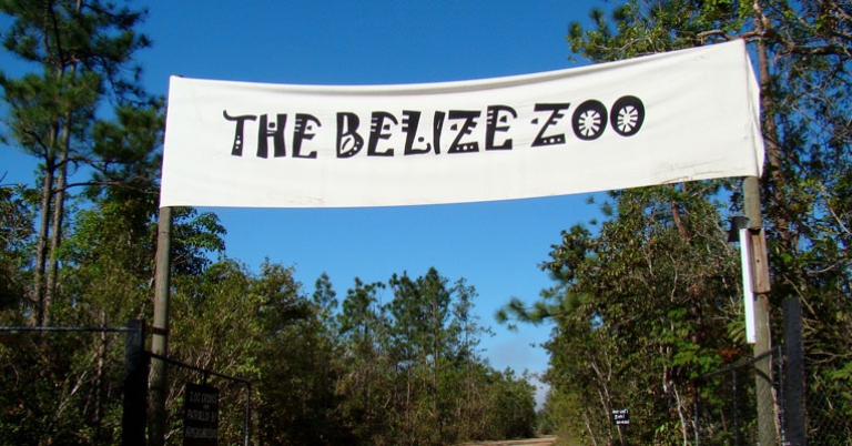 Belize Zoo entrance