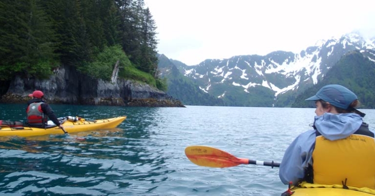 Kayaking excursion in Alaska
