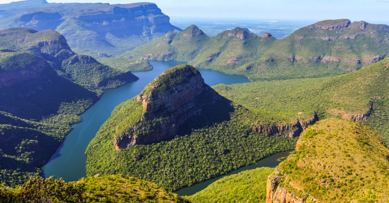 Lush landscapes of Blyde River Canyon