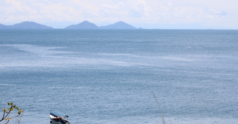 Views of the waters of Punta Chame, Panama