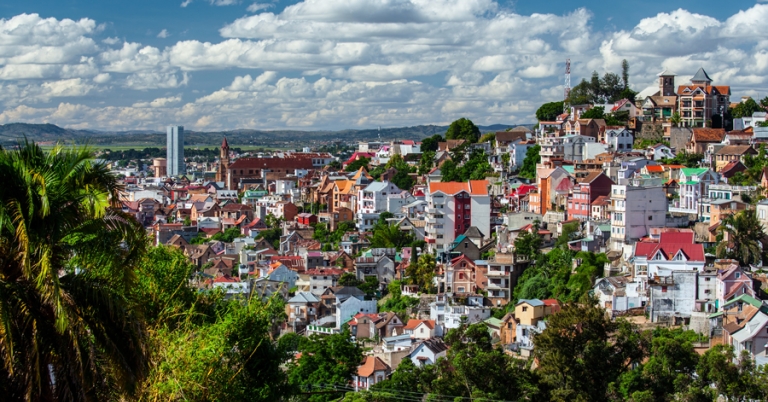 Views of the city of Antananarivo, Madagascar