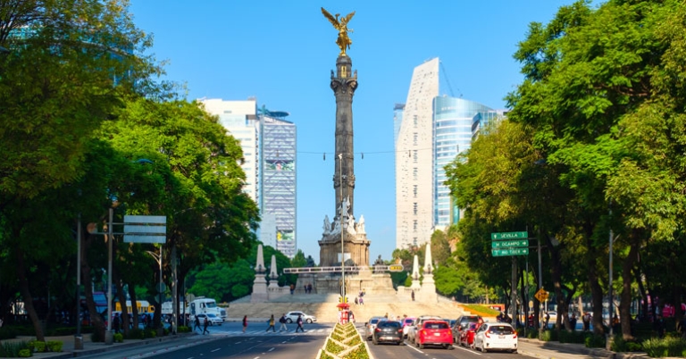 Street view of Mexico City