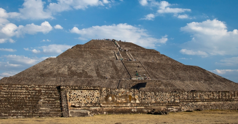 The pyramids at San Juan Teotihuacán, Mexico