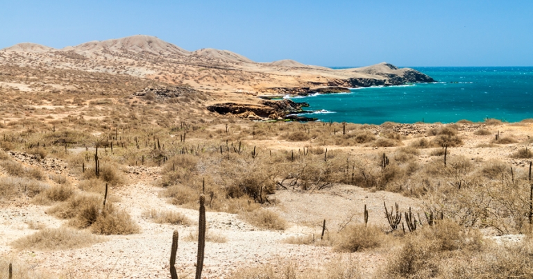 Views of the coast of La Guajira