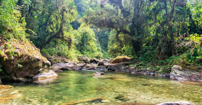 Sierra Nevada de Santa Marta in Colombia