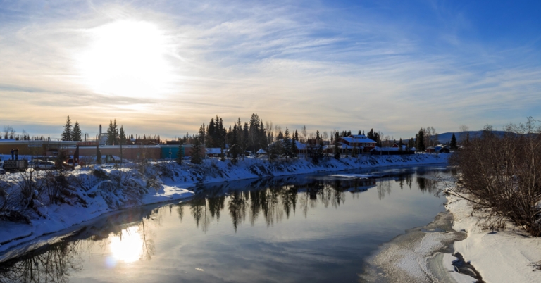 Views of Downtown Fairbanks, Alaska