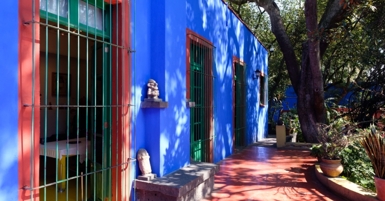 Frida Kahlo Museum's blue walls