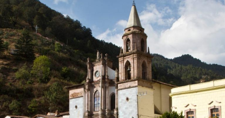 Angangueo is located high in the mountains in Michoacan