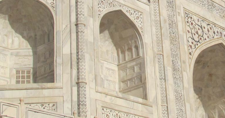 Detail of the Taj Mahal