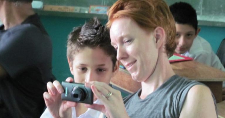 Meeting students at a Sarapiqui School, Costa Rica
