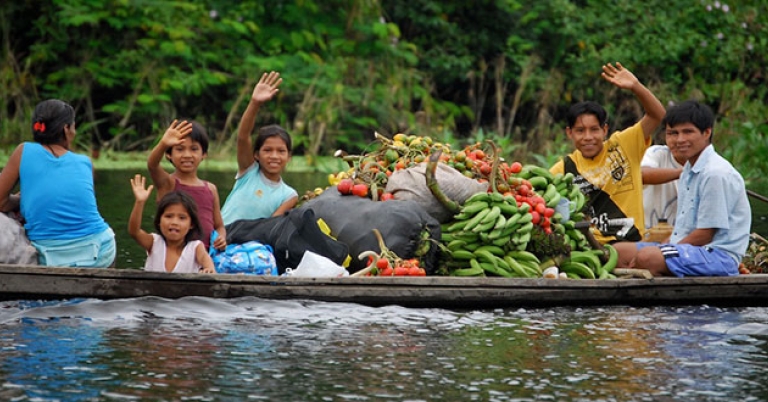 Family in the Amazon