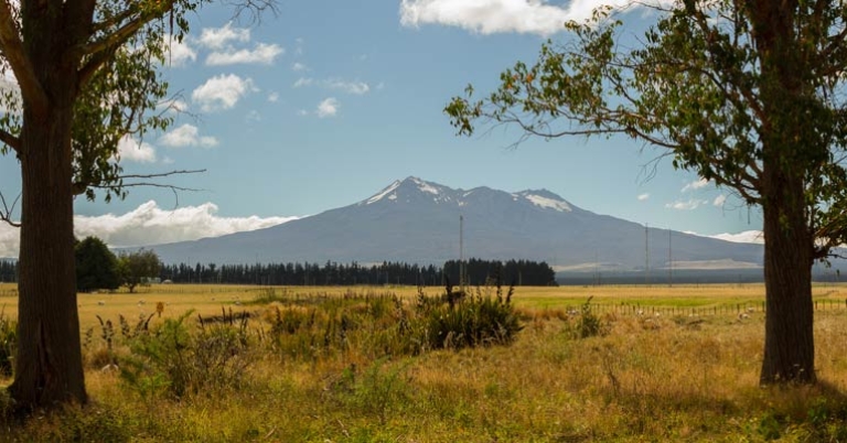 Mount Ruhapehu in the Tongariro National Park
