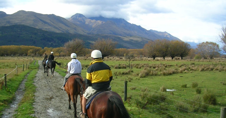 Horseback riding in New Zealand 