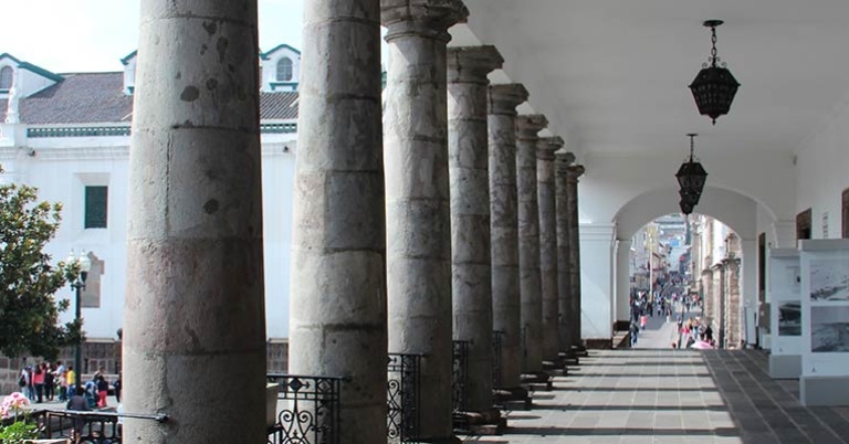 Columns at the Presidential Palace