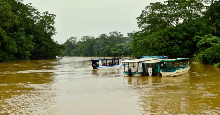 Boats on the Río Sarapiquí