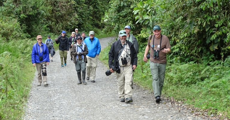Walking the road at San Isidro Lodge