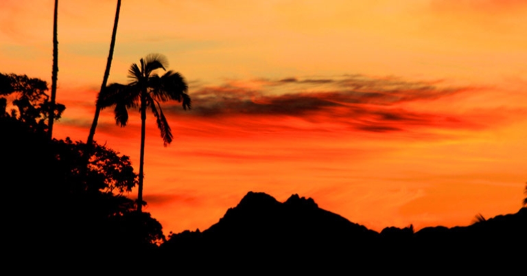Santa Marta Mountains at Sunset