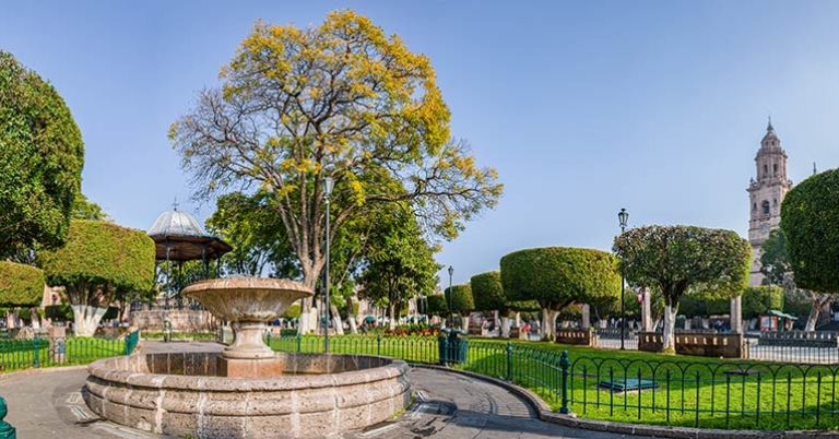 Plaza de Armas in Morelia