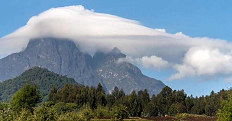Lenticular clouds that form over mountain peaks are named for their lens shape