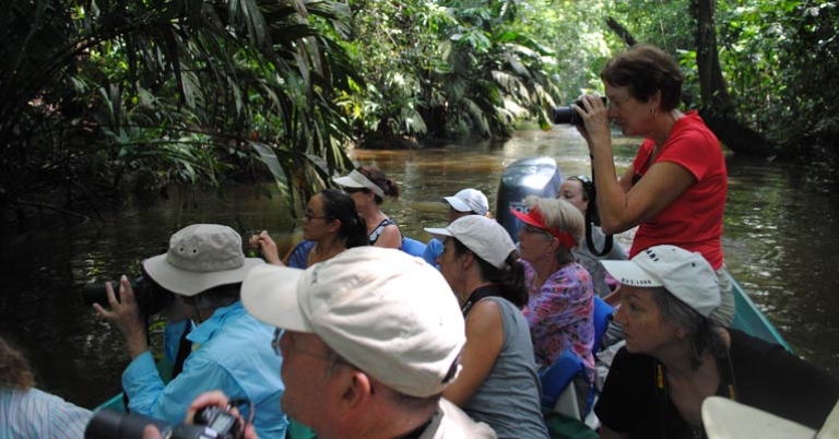Boat ride in the canals of Tortuguero