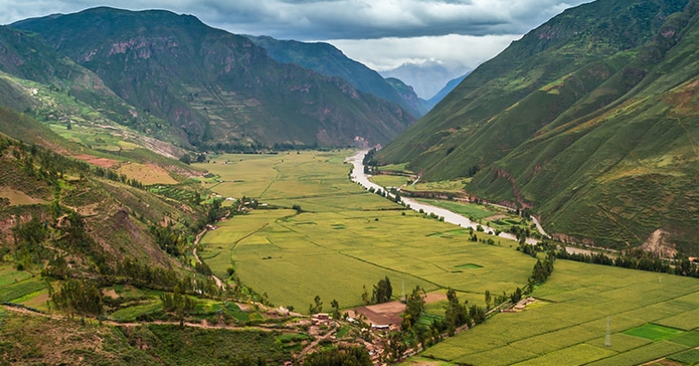 View of the Urubamba River
