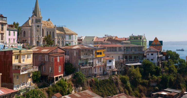 In the coastal town of Valparaíso