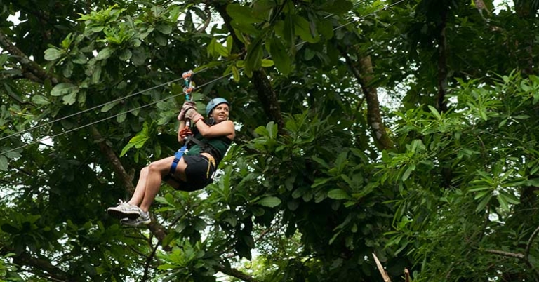 Ziplining