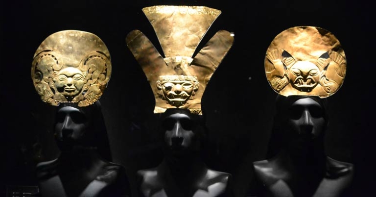 Artifacts in the Larco Museum