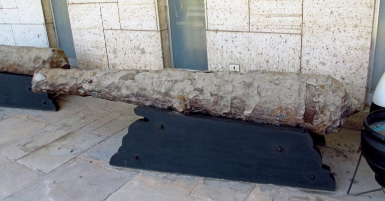 An Ancient Gun in Gold of Peru Museum