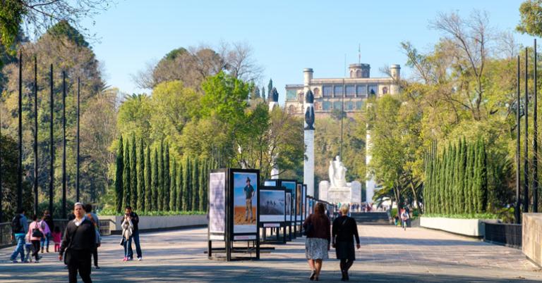 Entrance to the Bosque de Chapultepec, where the Chapultepec Zoo is located