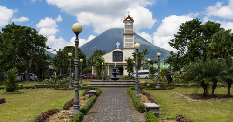 View of Arenal Volcano from La Fortuna