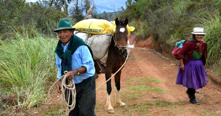 Locals in the Andean highlands