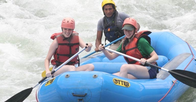 Whitewater rafting
