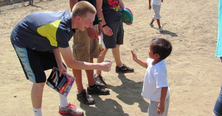 Interact with local families