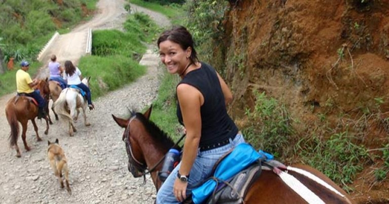 Horseriding at Monteverde, Costa Rica
