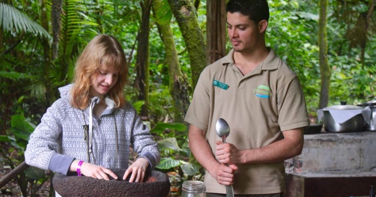 Chocolate tour at Tirimbina Reserve