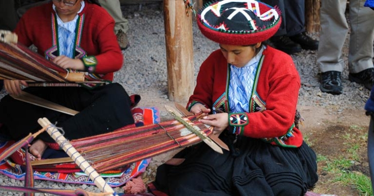 Weaving demonstration