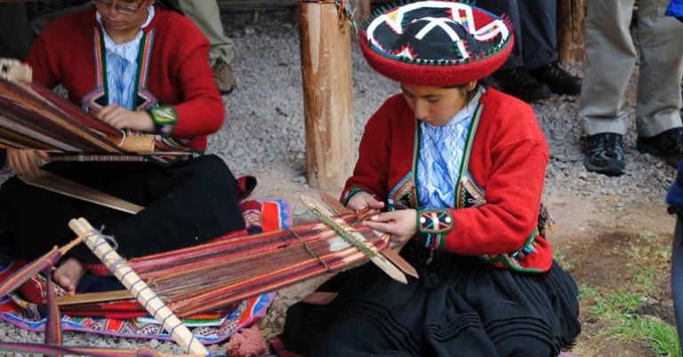 Weaving demonstration