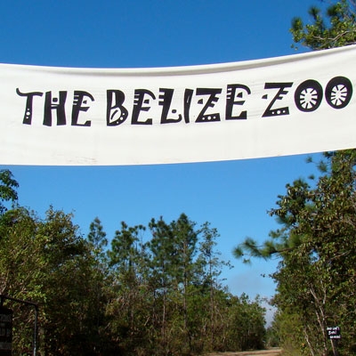 Belize Zoo entrance