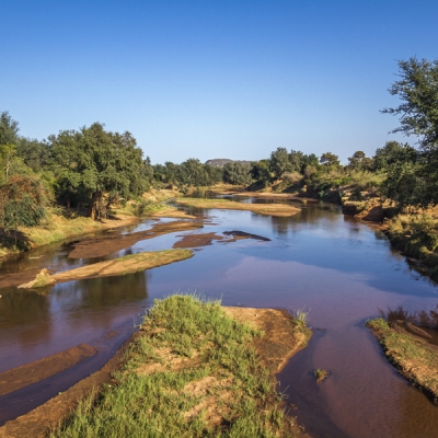 Luvuvhu River landscape in Pafuri, Kruger National Park