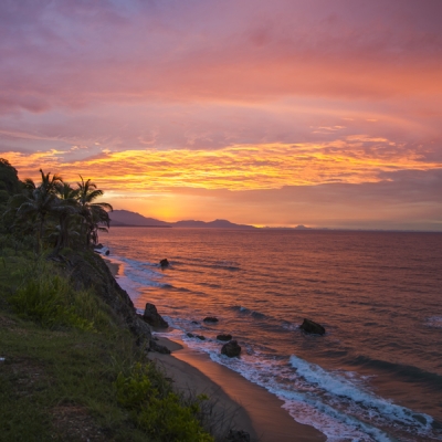 Sunset on the Coast of Santa Marta, Colombia