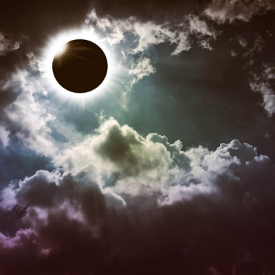 moon in front of the sun