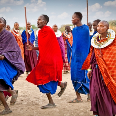 Maasai community members during traditional ceremony in Tanzania