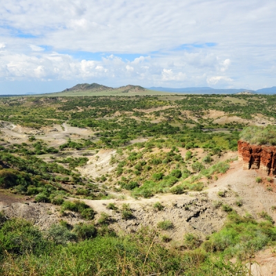 Views of Olduvai Gorge in Tanzania