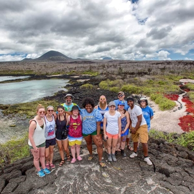 Travelers in the Galápagos Islands
